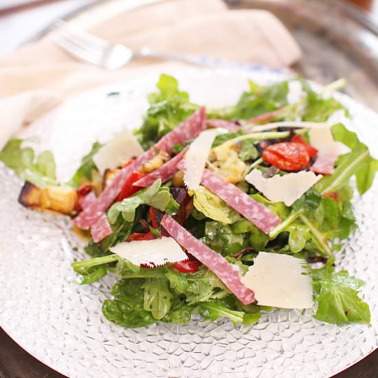 Warm Spinach Antipasto Salad