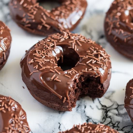 Baked Chocolate Orange Doughnuts