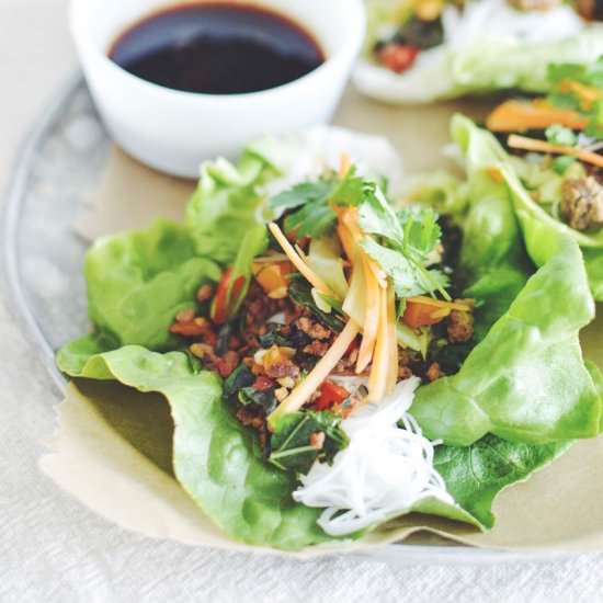 Thai Beef Lettuce Wraps