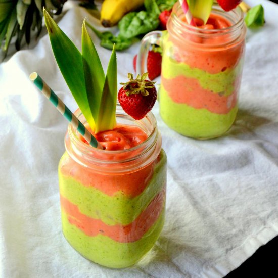 Layered Tropical Smoothies