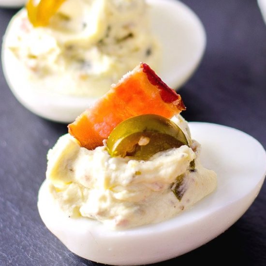 Jalapeno Bacon Deviled Eggs