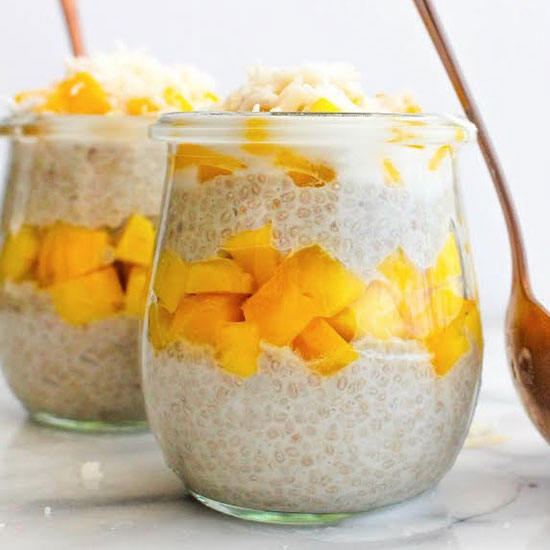 Coconut and Mango Chia Seed Pudding