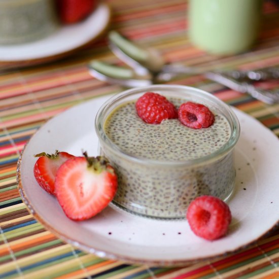 Green Tea Chia Seed Pudding