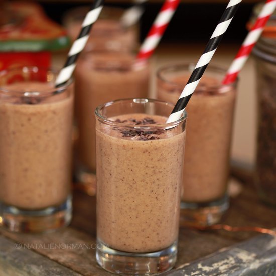 Raw Vegan Mini Mocha Milkshakes