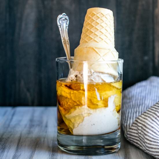 Vegan Bourbon Vanilla Bean Ice Cream