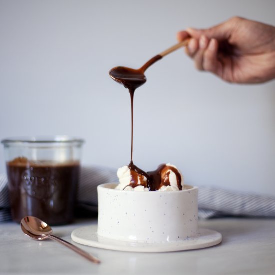 Salted Hot Fudge Sauce