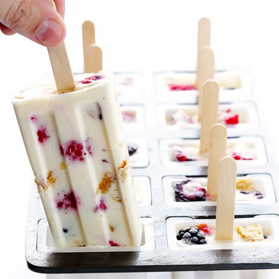 Berry Cheesecake Pops