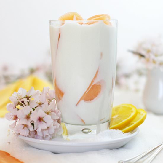 Cantaloupe Lemon Coconut Yogurt Jar