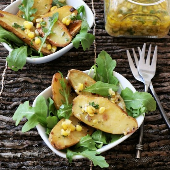 Fingerlings with Corn Vinaigrette