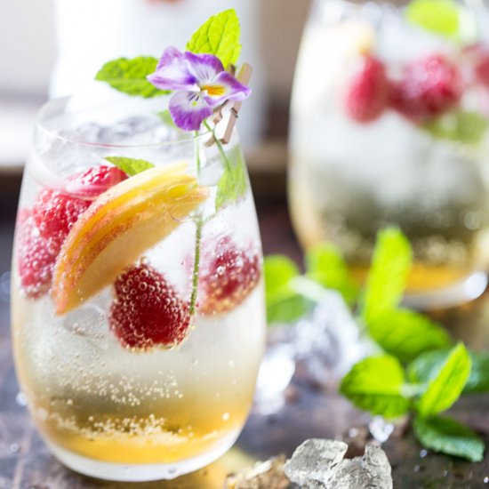 Just Peachy Champagne Spritzer