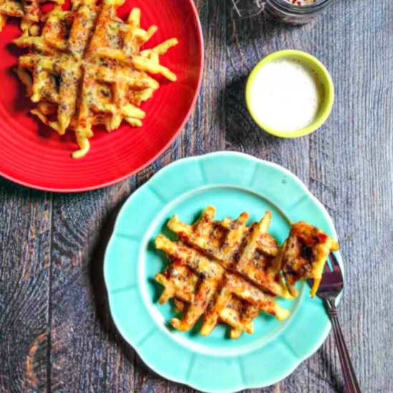 Bacon Cheeseburger Waffles Low Carb