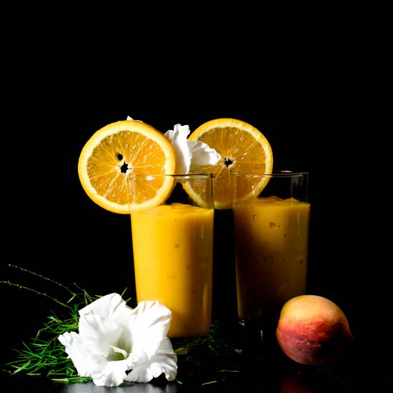 Mango, Peach and Orange Smoothie