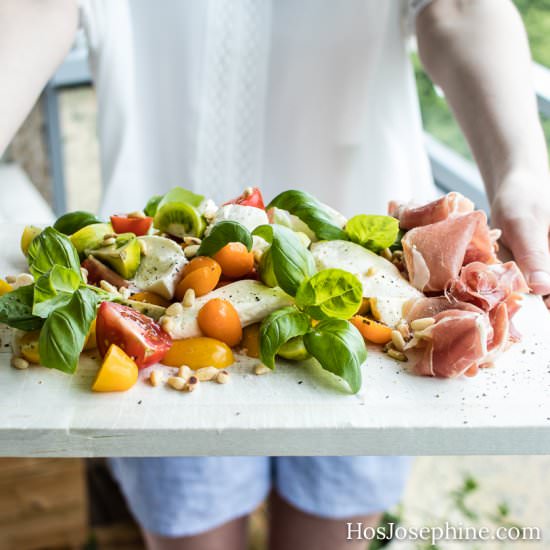 Caprese Salad with Parma Ham