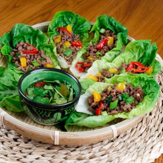 Beef Lettuce Wraps