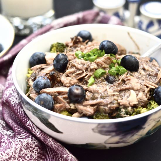 Slow Cooker Blueberry Pork Roast