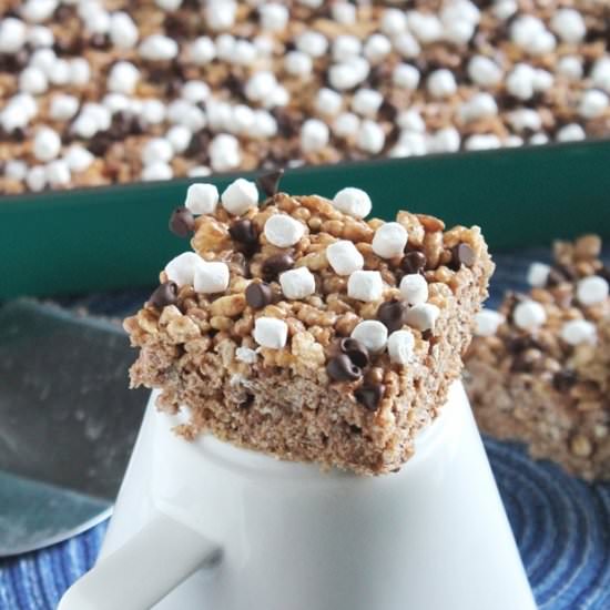 Hot Chocolate Rice Crispy Treats