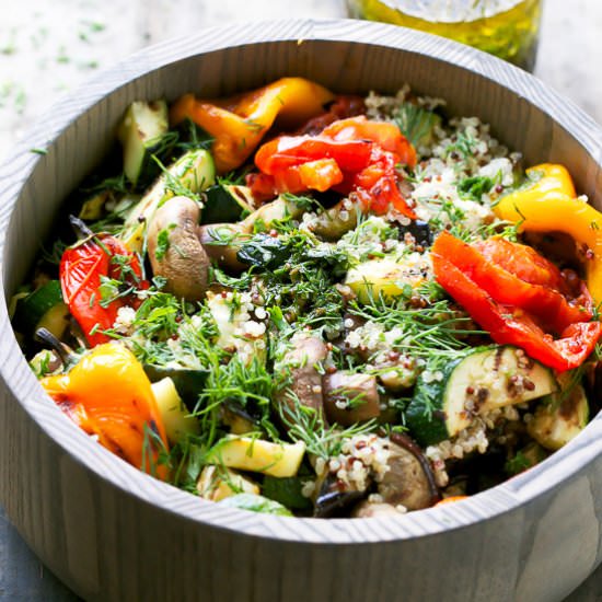 Grilled Vegetable Quinoa Salad