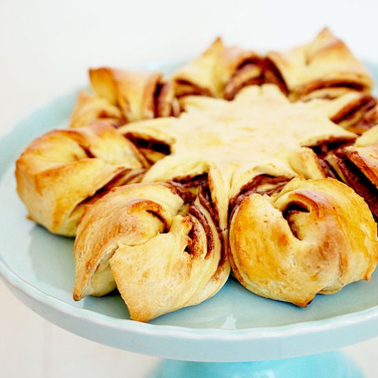 Braided Nutella pastry