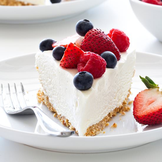 No Bake Frozen Cheesecake