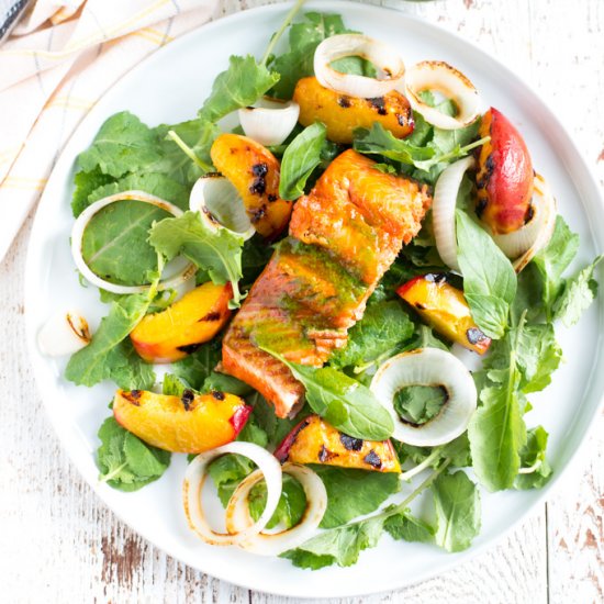 Sweet Basil Grilled Salmon Salad