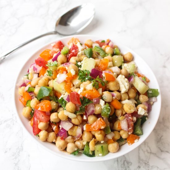 Loaded Greek Chickpea Salad