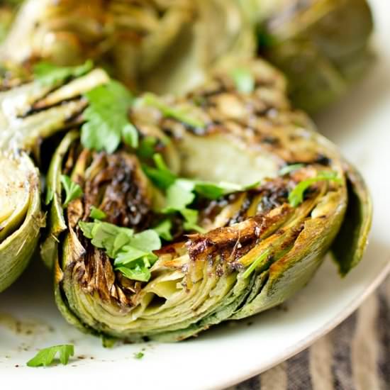 Grilled Artichokes with Sumac