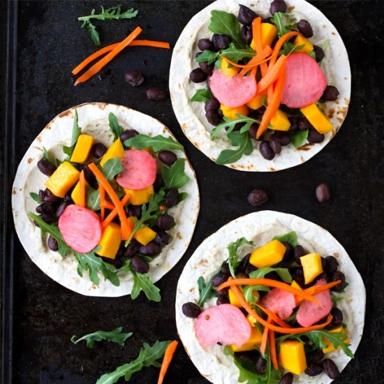 Black Bean Mango Tacos