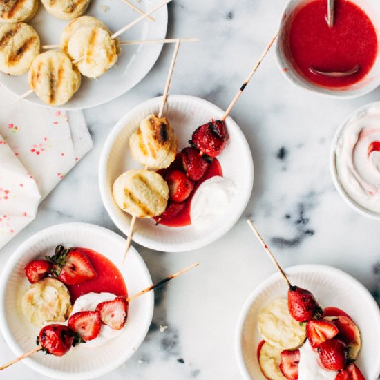 Grilled Strawberry Shortcake