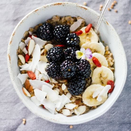 Blackberry Buckwheat Porridge