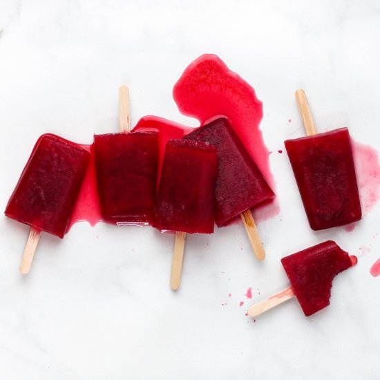 Watermelon Hibiscus Lime Popsicles