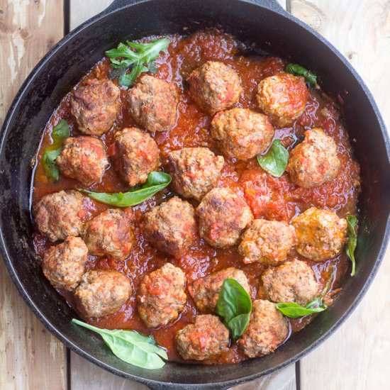 Paleo Pan Fried Meatballs