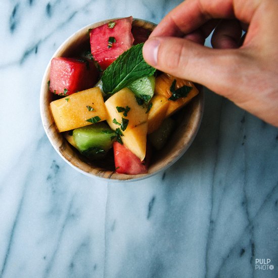 Spicy Cucumber Melon Salad