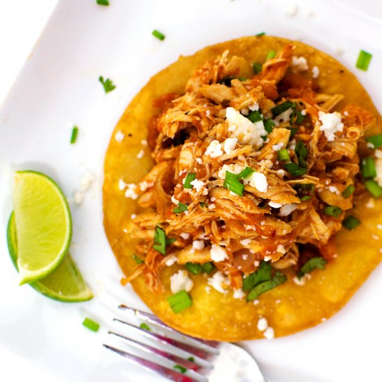 Chicken Tinga Tostadas