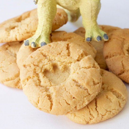 Dinosaur footprint cookies