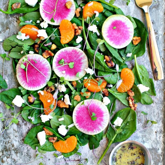 watermelon radish salad