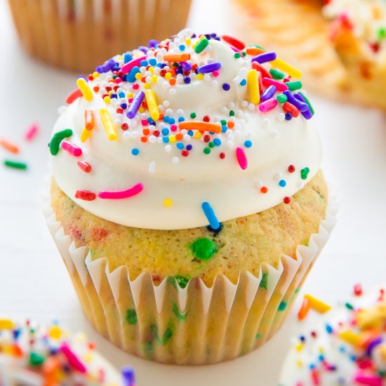 Brown Butter Funfetti Cupcakes