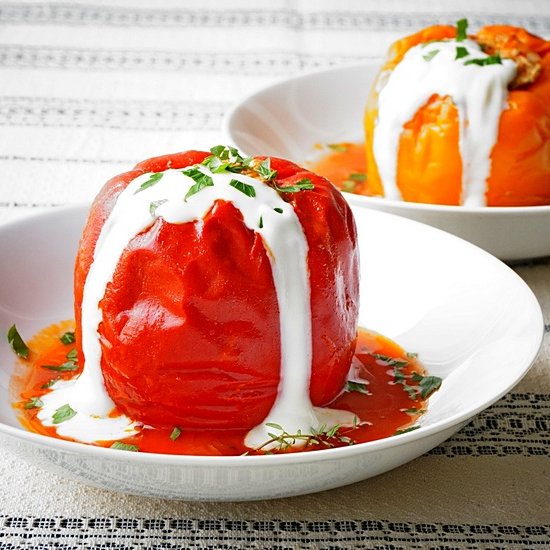 Stuffed Peppers With Ground Meat