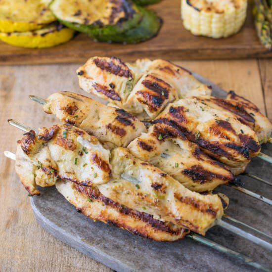 Grilled Chicken Skewers