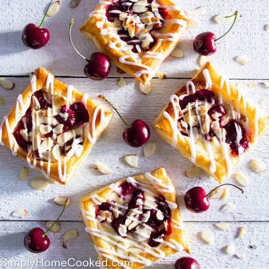 Mini Cherry Cheese Danishes