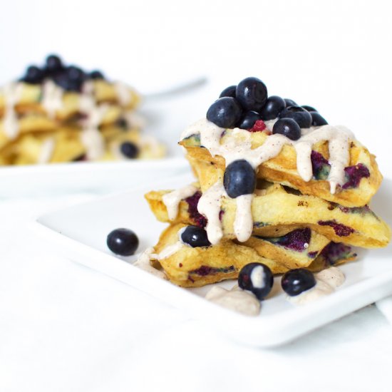 Blueberry Waffles & Cream Cheese