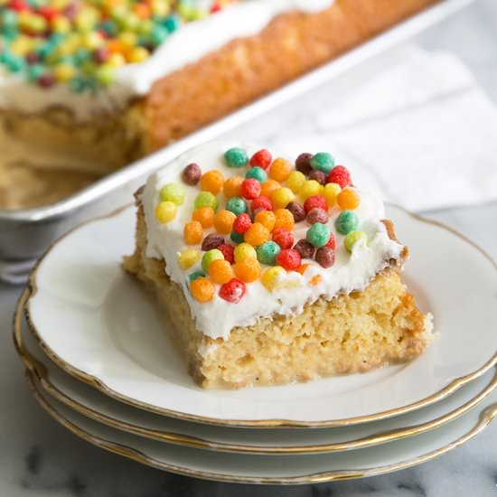 Cereal Milk Tres Leches Cake