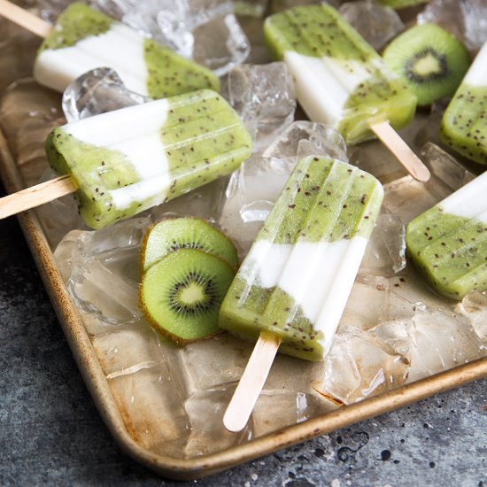 Kiwi Coconut Popsicles