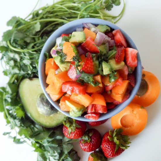 Apricot Strawberry Avocado Salsa