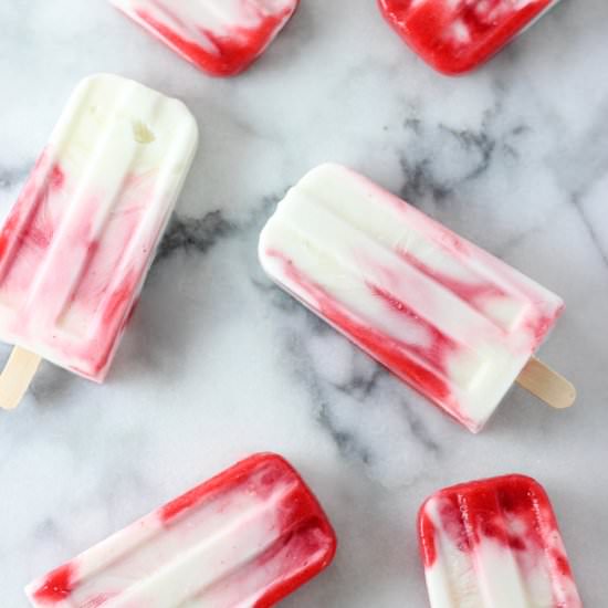 Canada Day Popsicles