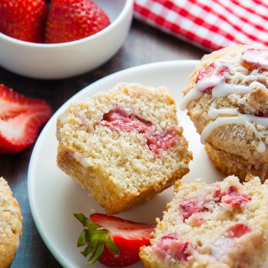 Strawberry Crumb Muffins