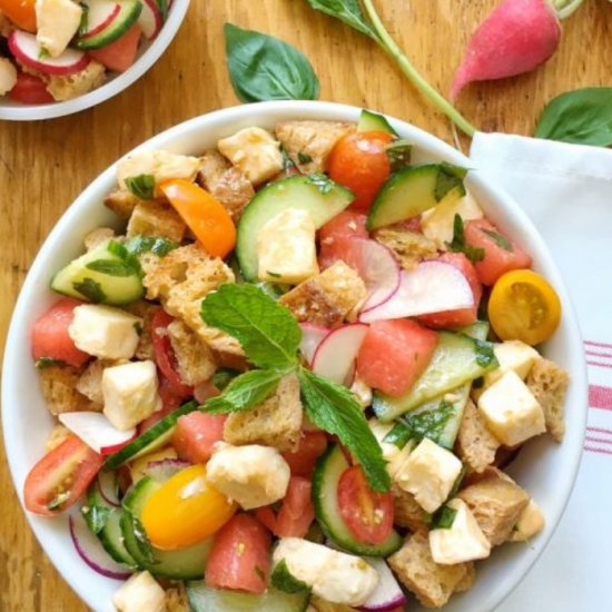 Sunny Summer Panzanella Salad