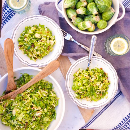 Brussels Sprouts w Bacon & Pecorino