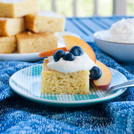 Polenta Cake with Olive Oil + Lemon