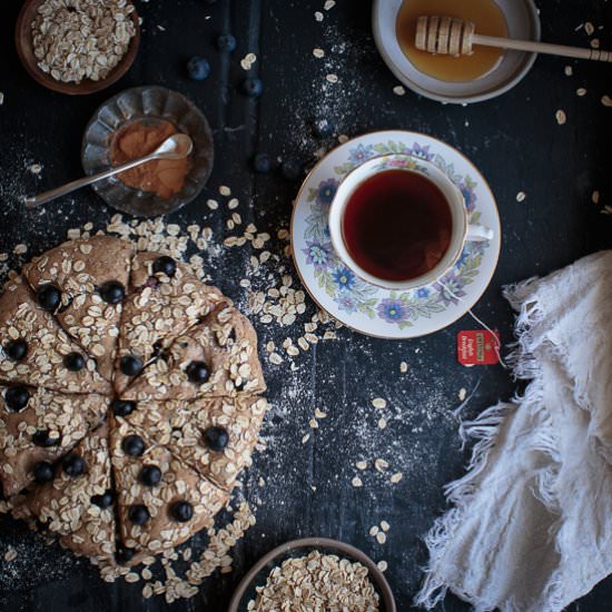 Spiced Spelt Blueberry Scones