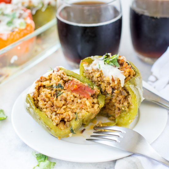 Stuffed Peppers with Spicy Lamb